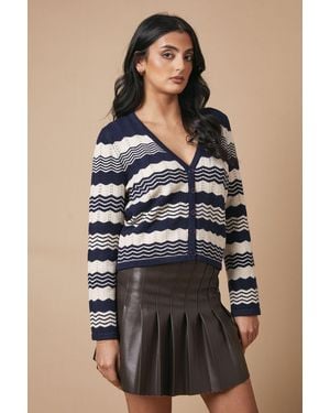 Oasis V Neck Wide Sleeve Cardigan - Black
