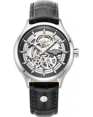 Roamer 101984-41-85-05 Competence Skeleton Iv Watch - Grey