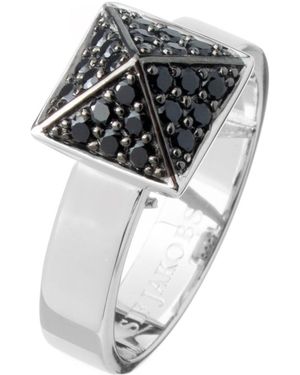 Sif Jakobs R1851-1-Bk-54 Ladies Ring Sterling - Metallic