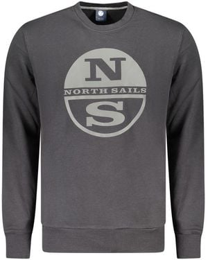 North Sails Logo Crew Neck Sweatshirt - Grey