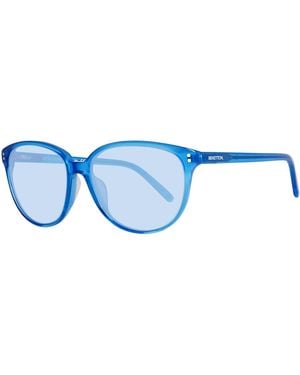 Benetton Benetton Mannen Zonnebril 56/16/140 Mm Kunststof - Blauw