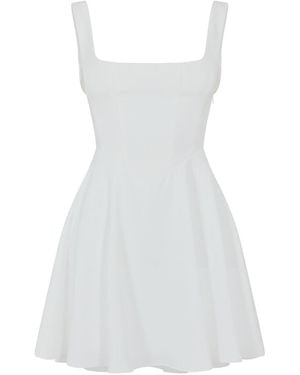 Odd Muse Square Neck Mini Dress - White