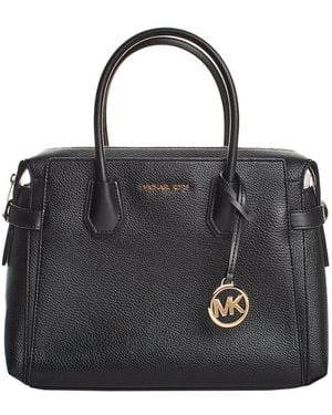 Michael Kors Mercer Satchel Bag 35S4Gm9S6L - Black