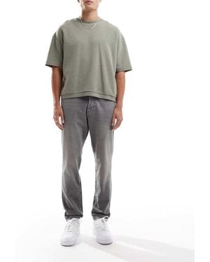 Only & Sons Yoke Tapered Fit Jeans - Grey