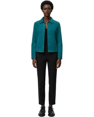 Pelle D'annata Ashley Suede Jacket - Blue