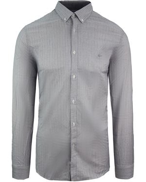 Lacoste Slim Fit Oxford Woven Shirt - Grey