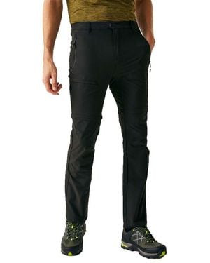 Regatta Highton Ii Active Stretch Zip Off Trousers - Black