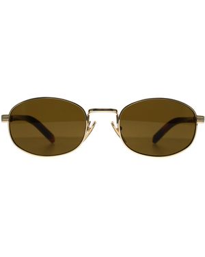 Prada Oval Dark Prb53S Metal - Brown