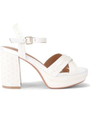 KG by Kurt Geiger Fleur Platform Sandals - White