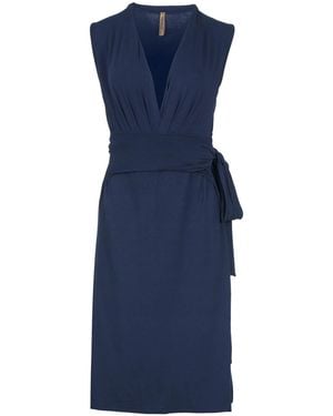 Conquista Sleeveless Empire Line Dress - Blue