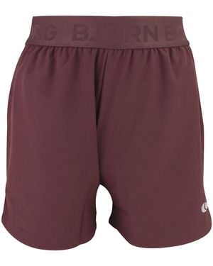 Björn Borg Ace Short Sport Quick Drying Shorts With Pockets - Purple