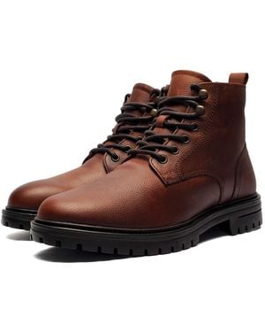 Red Tape Thomas Crick Sandford Leather Boots - Brown