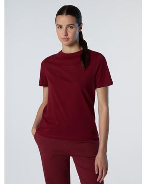 North Sails T-Shirt Met Verhoogd Logo - Rood