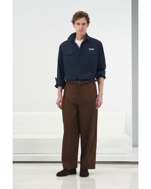 Giesto Tailored Suit Trousers - Blue