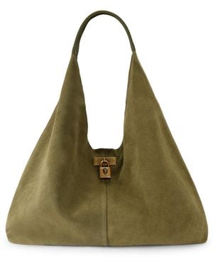 Kurt Geiger Suede Brixton Slouch Hobo Bag - Green