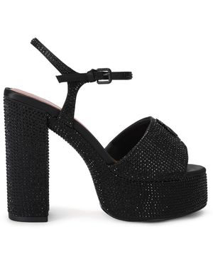 Kurt Geiger Eagle Platform Sandals - Black