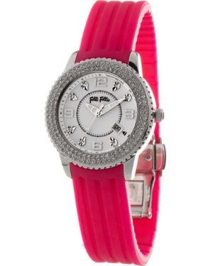 Folli Follie Montre Femme Wf5t003zt (ø 30 Mm) - Roze