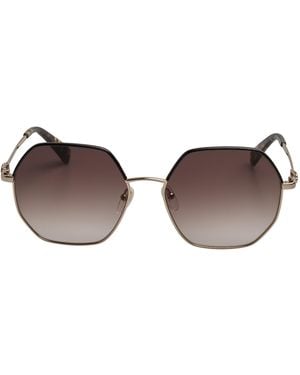 Longchamp Hexagonal Metal Sunglasses Lo140Sl - Brown