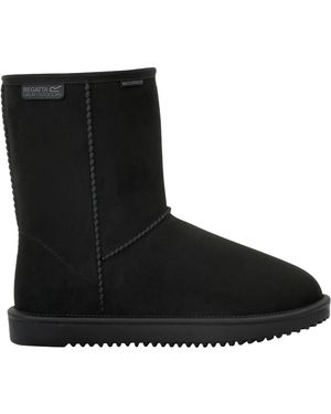 Regatta Ladies Risely Waterproof Faux Fur Lined Winter Boots - Black