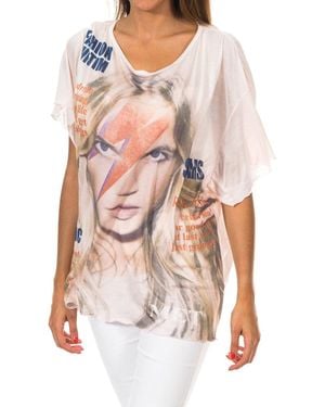 Met Short-Sleeved Round Neck T-Shirt 10Dmc0221 - White