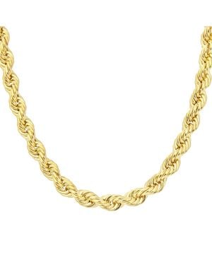 DIAMANT L'ÉTERNEL 9ct Geelgouden Dikke Touwketting Met Een Lengte Van 46 Cm - Metallic
