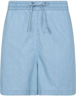Mountain Warehouse Ladies Astra Chambray Shorts Cotton - Blue