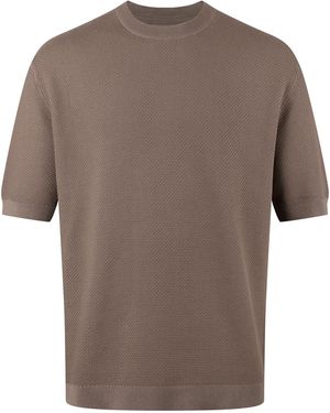 Luke 1977 Ford Relaxed Fit Knitted T-Shirt - Brown