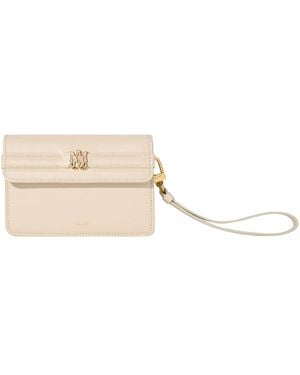 Amiri Calf "Ma" Small Clutch Alabaster Bag - Natural
