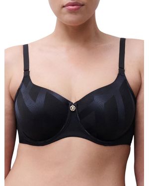 Chantelle Glaze Very Covering Moulded Bra - Black