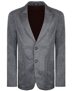 Armani Emporio Exclusive Printed Blazer - Grey