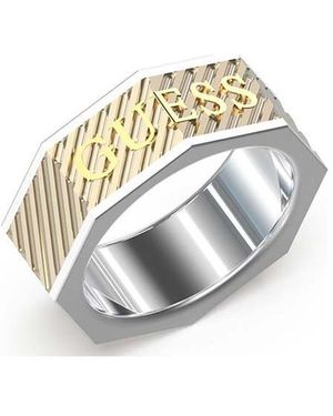 Guess Umr03030Ygst64 Bond Street Rings - White