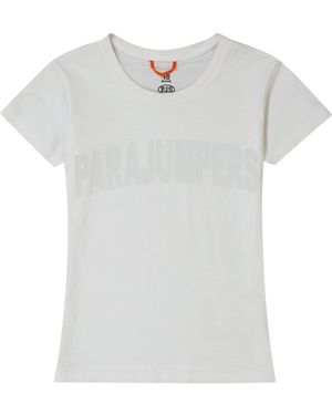 Parajumpers Cristie Brand Logo Off- T-Shirt - White