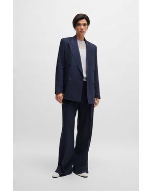 BOSS Familiana Cable-Knit Jumper - Blue