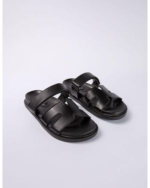 Blue Vanilla Vanilla Velcro Cross Front Sandal - White