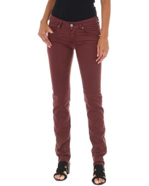 Met Long Jean Trousers With Narrow Cut Hems 10Dbf0475-B088 - Red