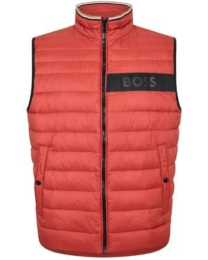 BOSS Darolan Sleeveless Gilet - Red