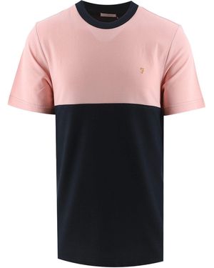 Farah Mid Tony Colour Block T-Shirt - Black