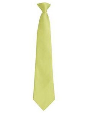 PREMIER Fashion ”Colours” Work Clip On Tie (Lime) - Green