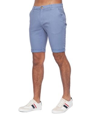 Crosshatch Sinwood Chino Shorts (Pale) - Blue