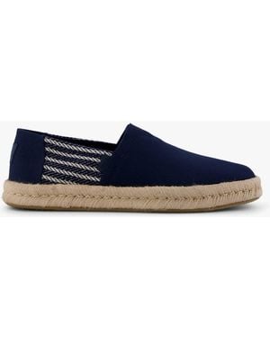 TOMS Alpargata Rope 2.0 Espadrille Shoes Textile - Blue
