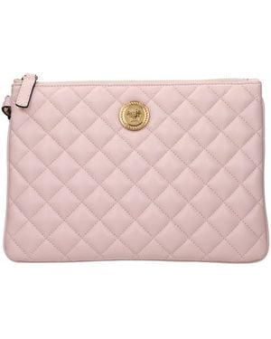 Versace Leather Clutch Bag - Pink