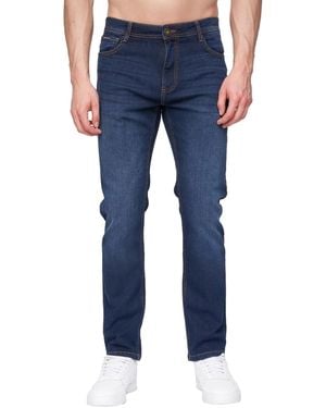 Henleys Craze Comfort Straight Jeans (Dark Wash) - Blue