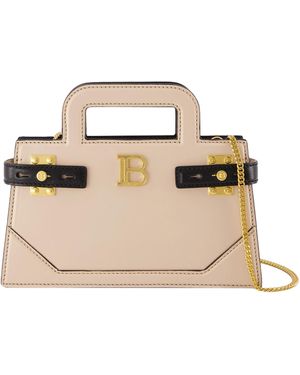 Balmain B-Buzz Small Top Handle Crossbody - Metallic