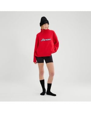Ellesse Fascuno Knitted Jumper - Red