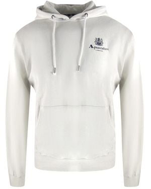 Aquascutum Active Small Logo Antartica Hoodie Cotton - Grey