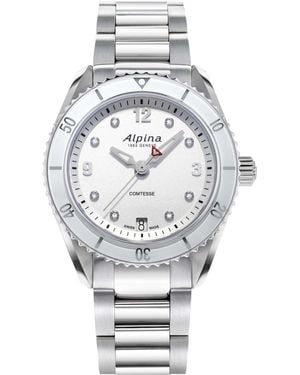 Alpina Alpiner Comtesse Sport Watch Al-240Sd3C6B Stainless Steel - Grey