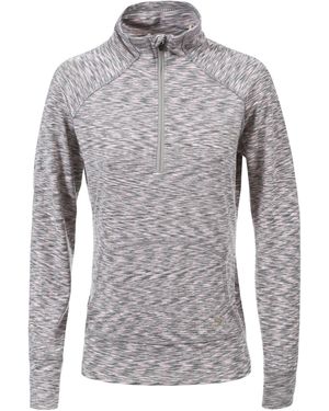 Trespass Ladies Moxie Half Zip Fleece Top - Grey