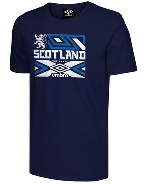 Umbro Scotland The Brave T-Shirt Cotton - Blue