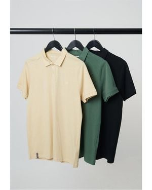 Threadbare Polo Regular Fit Short Sleeve Shirt - Green