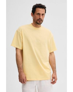 Grimelange Oversized Long Crew Neck T-Shirt - Natural